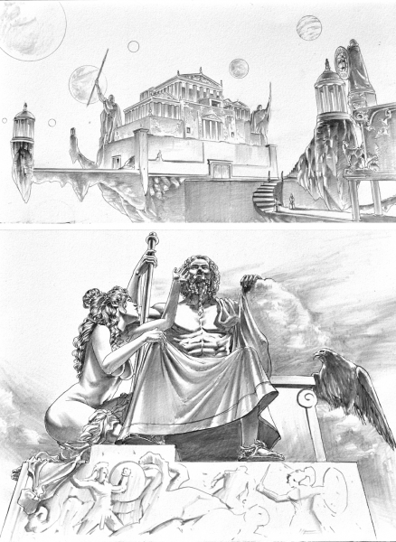 Achille, tome 1, planche 01, crayonn&eacute;